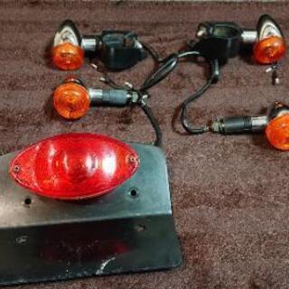 ドラッグスター400 純正ウインカー 社外キャッツアイテールランプ中古