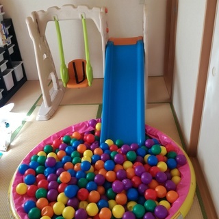 子供 滑り台＆ブランコ＆秘密基地 大型おもちゃ 室内遊具