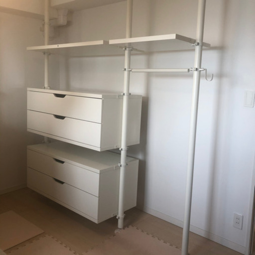 IKEA STOLMEN 収納棚セット