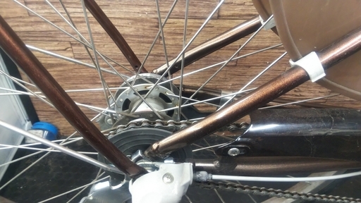 BRIDGESTONE　　電動アシスト自転車　ボーテアシスタ　2010年　3人乗り対応モデル　ブラウンカラー