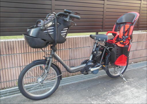 ★★　大容量13.2Ahバッテリー！【Panasonic　ギュット・ミニＤＸ】　前後チャイルドシート装備！　フロントタイヤ交換済！　お届け可能です！　★★