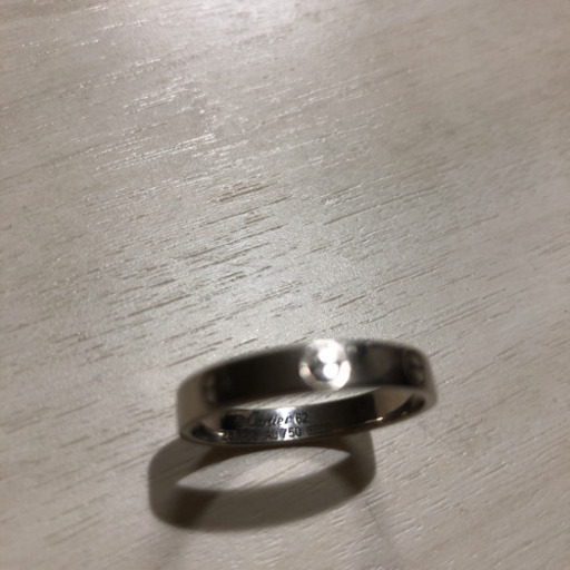 Cartier ラブリング　k18 ホワイトゴールド　21号