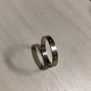 Cartier ラブリング k18 ホワイトゴールド 21号