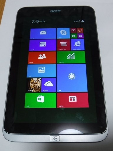 Acer windowsタブレット ICONIA W4-820/FH32 使用少ない美品 苫小牧市近郊歓迎手渡しOK