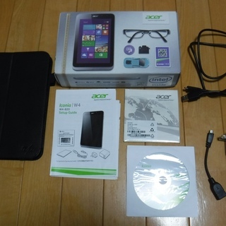 Acer windowsタブレット ICONIA W4-820/FH32 使用少ない美品 苫小牧市近郊歓迎手渡しOKの画像