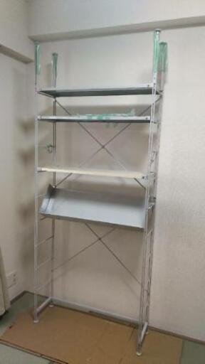 （お取引中です）無印良品 スチールユニットシェルフ 奥行き25cm つっぱりパーツ付