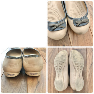 クロックス パンプス フラットシューズ モカブラウン w4  20cmくらいの画像
