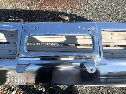 [純正]フソウ　ファイター　メッキフロントバンパー　標準幅