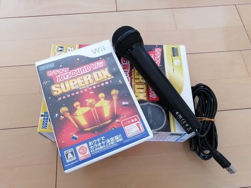 カラオケJOYSOUND Wii SUPER DX (マイクDXセット)USBマイク 70曲収録