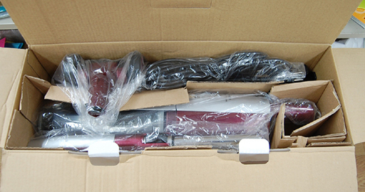 未使用品 ツインバード スティック型クリーナー TC-5137 パワージェットサイクロンEX 掃除機 ボルドーレッド TWINBIRD