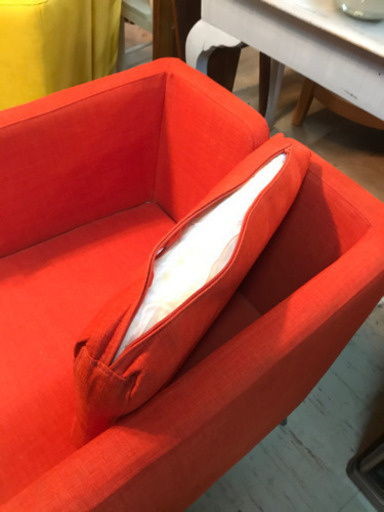 JF00314 ソファ 1人掛け IKEA 赤