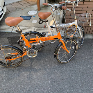 引取り限定 折りたたみ自転車20インチ 2台
