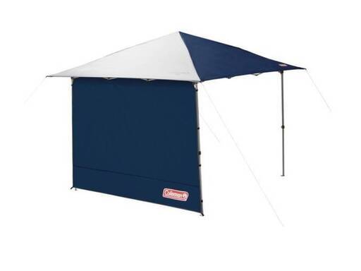 美品　コールマン　簡単タープ（インスタントバイザーＬ）　＋サイドウォール　ネイビー