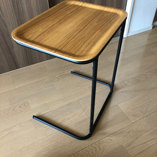美品 無印良品 スチールトレースタンド+木製トレー 廃盤品