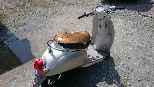 決まりました！実働 honda ﾎﾝﾀﾞ ｸﾚｱｽｸｰﾋﾟｰ af55 ４㌟ 書類あり・鍵あり・難もあり 山形発 自社陸送あり