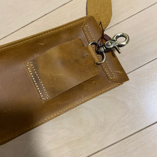 メンズ　シザーバッグ　本革の画像