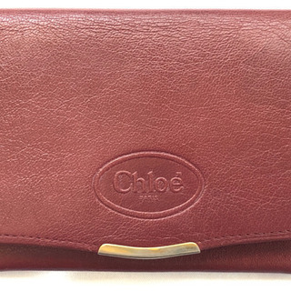 美品！Chloe パスケース　ボルドー　