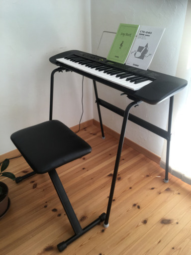 CASIO カシオ電子ピアノCTK-240 椅子スタンドセット