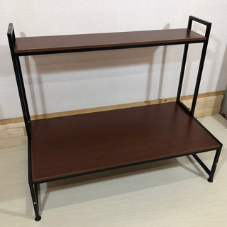 大きめパソコンデスク😄座って使うロウタイプ・幅広120ｃｍ✨木製...