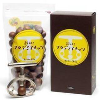 殻付きマカデミアナッツ454gと殻割り器のセット