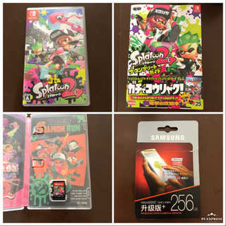 ニンテンドー SWITCH Nintendo Switch スプラトゥーン2+microSD256GB付きの画像