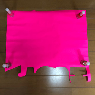 蛍光 ペーパー 模造紙 シール カラーボード 手作り団扇の画像