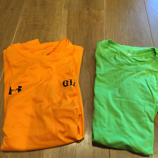 アンダーアーマーとルルレモンのTシャツ