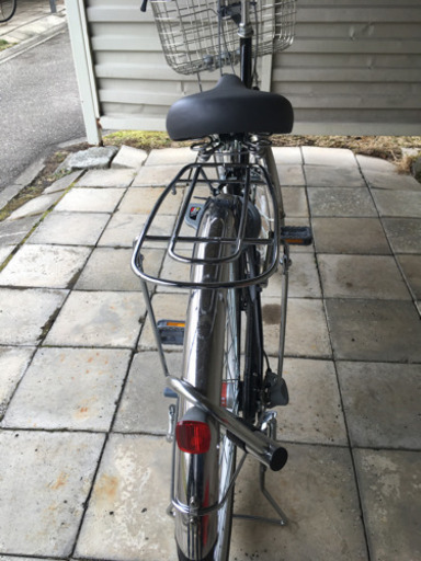 【値下げ】ママチャリ　自転車　ほぼ新品　26インチ　黒　3段変速　荷台付き　ドレスガード付き　札幌市　厚別