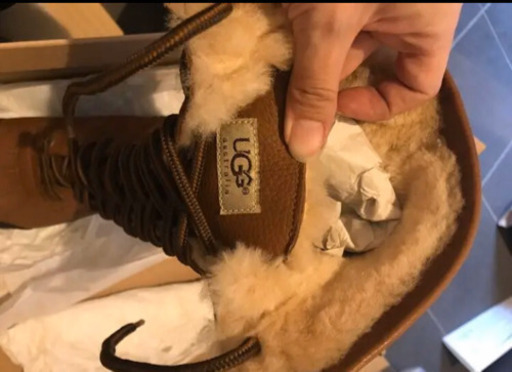 UGG ムートン 編上げロングブーツ　23