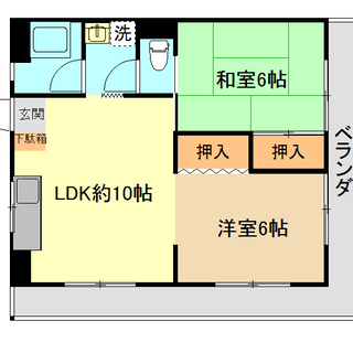エレベーター付！　☆上下水道料金無料☆　4階南角部屋！