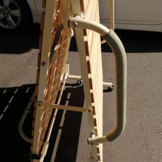 すのこベッド　折りたたみベッド　シングルベッドの画像