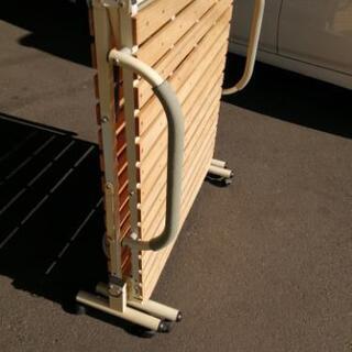 すのこベッド　折りたたみベッド　シングルベッドの画像