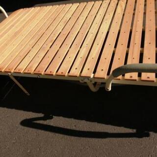 すのこベッド　折りたたみベッド　シングルベッドの画像