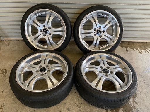 【格安】 225/40R18　ZEETEX HP2000 vfm 　18×7.5　＋48　114.3×5H　ホイール付き4本セット