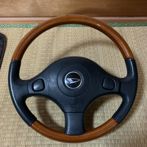 ダイハツ ミラジーノ L700S/L710S 木目調 ステアリング