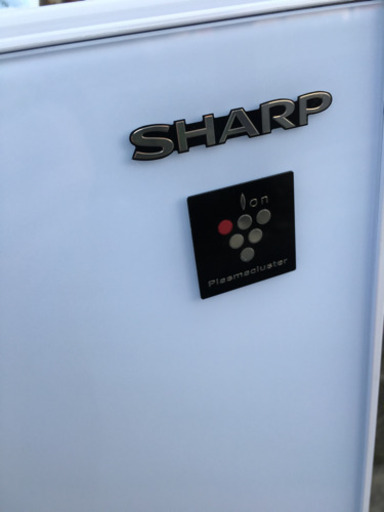 美品 2019年製 SHARP シャープ 137L冷蔵庫 プラズマクラスター ガラス扉 SJ-GD14E-W 超高年式