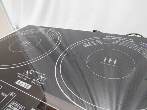 JAKN1112/IH調理器/クッキングヒーター/2口/ブラック/山善/YAMAZEN/IHW-S1460G/中古品/