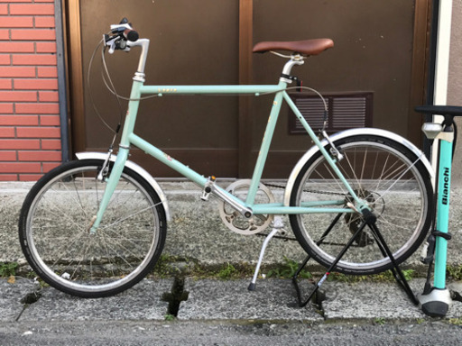 Bianchi ビアンキ Lepre レプレ ミニベロ 480mm 動作確認済み美品 Bianchi空気入れ付き