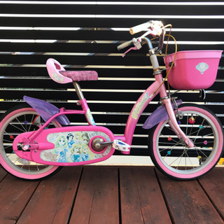 【譲ります】ディズニープリンセス 子供用自転車（16インチ）