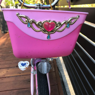【譲ります】ディズニープリンセス 子供用自転車（16インチ）の画像