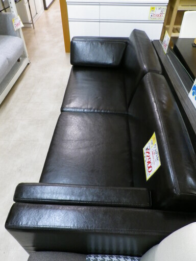 【おすすめ品】参考定価 ¥59,900 IKEA イケア 2.5P 2.5人掛 ソファ フレーシグ レザー 幅195cm☓奥行85cm☓高さ77cm 高級感のある ダークブラウン♪