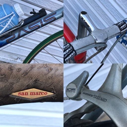 RASIS/レイシス ロードバイク 450mm クロモリ san marco SHIMANO105