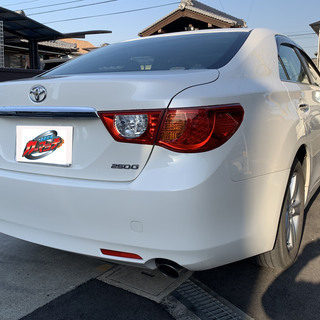 【自社ローン】H24年　トヨタ マークX2.5 250G リラックスセレクション ブラックリミテッド　ナビ　ETC （パール）の画像