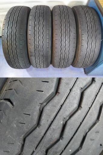 夏 ハイエース☆メッキ 調☆200ハイエース 200系 キャラバン ウエッズ キーラー PCD139.7 ブリヂストン 195/80Ｒ15 ＬＴ【富山】195Ｒ15 車検対応　