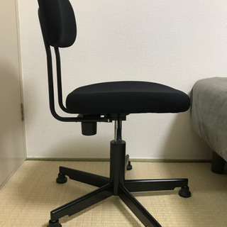 無印良品 ワーキングチェア（黒）の画像