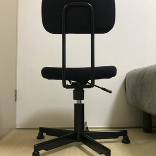 無印良品 ワーキングチェア（黒）の画像