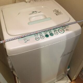 女性使用 東芝製 洗濯機 09年製 5Kg