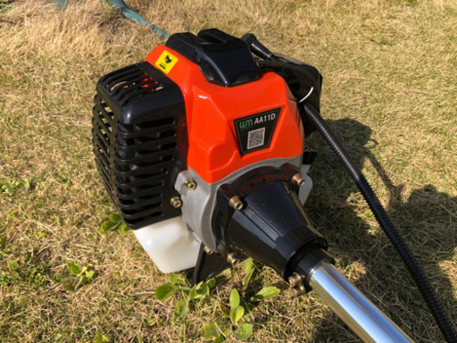 未使用品　草刈機 エンジン式 草刈り機 家庭用 43cc 刈払機 芝刈り機 ナイロンカッター ナイロンコード 金属刃 付き 2分割