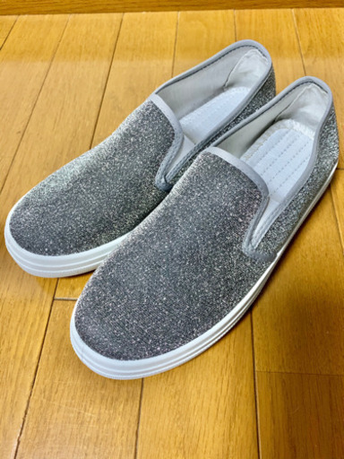 キラキラ シルバースリッポン