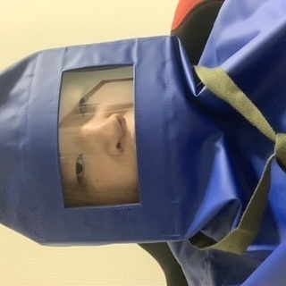 興研 防塵頭巾 サカヰ式A ビニール製 新品の画像